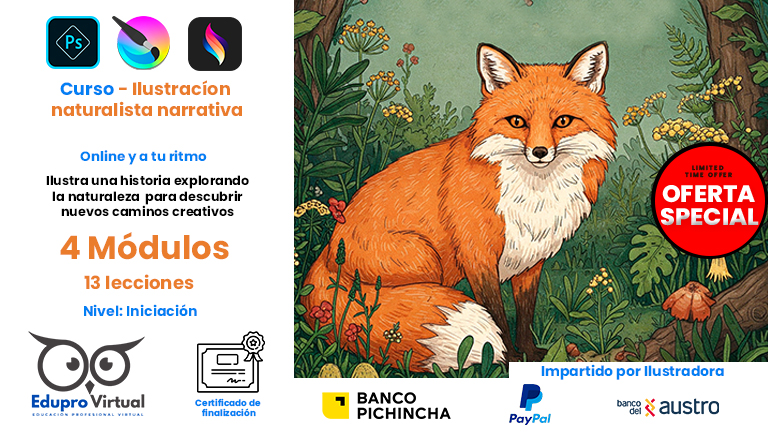 Ilustración naturalista narrativa