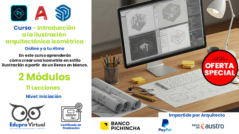 Introducción a la ilustración arquitectónica isométrica